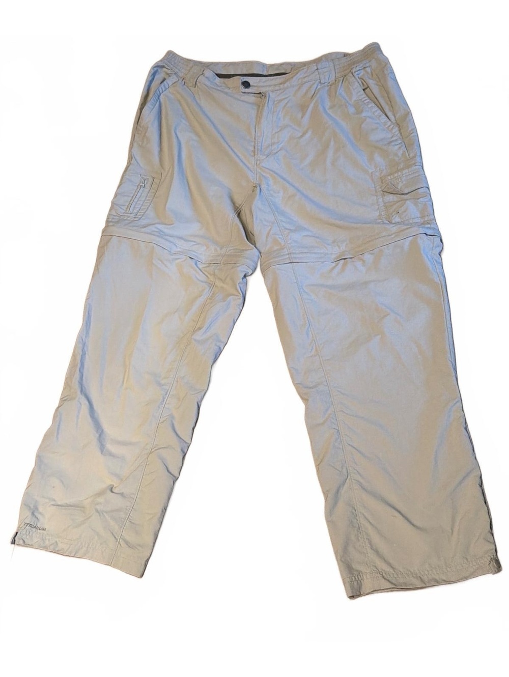 Columbia Convertible Hiking Pants Womens XL Tan Titanium Omnidry Lightweight